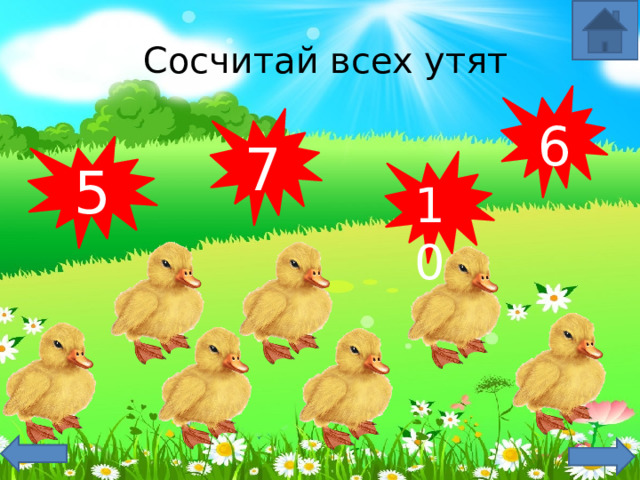 Сосчитай всех утят 6 7 5 10 