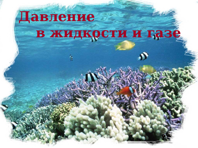 Давление в жидкости и газе 