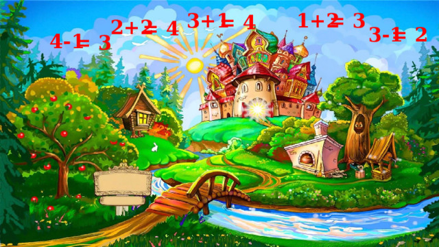 = 3 1+2 3+1 = 4 2+2 = 4 3-1 = 2 4-1  = 3 