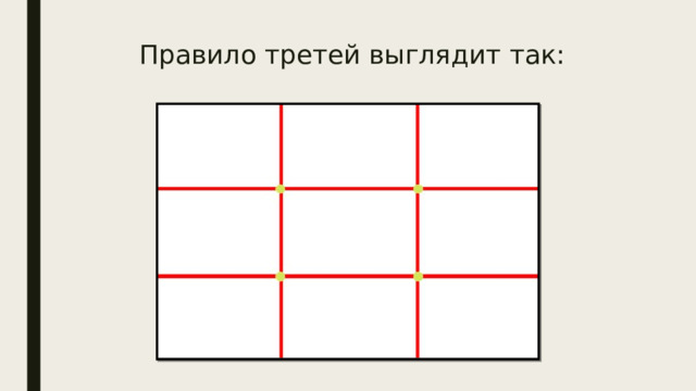 Правило третей выглядит так: 