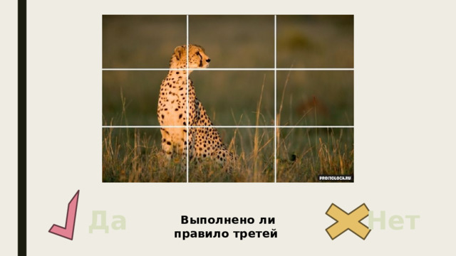 Да Нет Выполнено ли правило третей 
