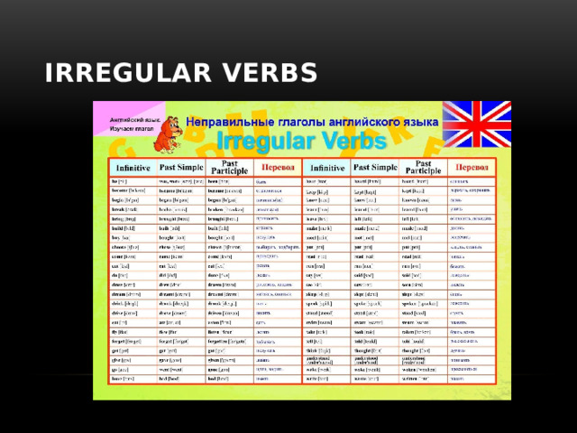 irregular verbs 