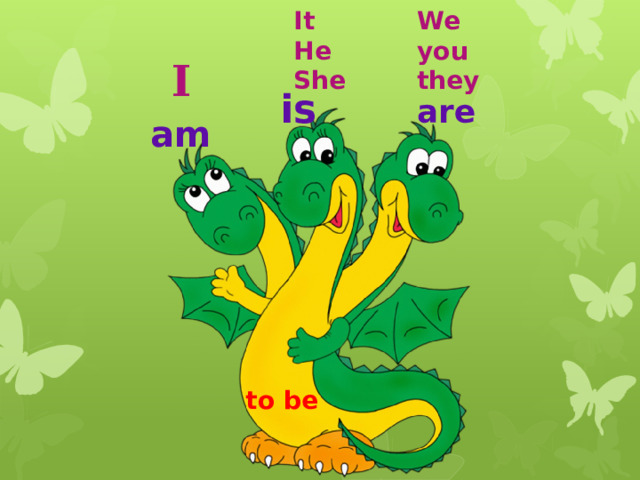 It He She We you they I is are am to be 