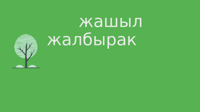  жашыл жалбырак 