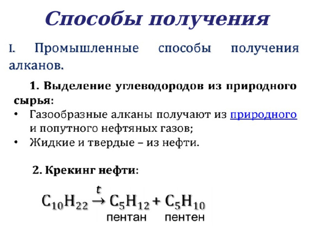 Способы получения   