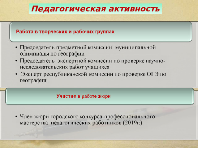 Педагогическая активность 