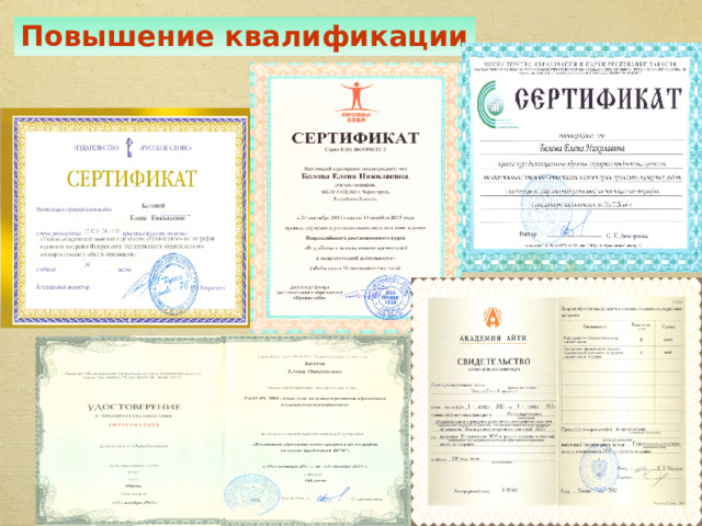 Повышение квалификации 