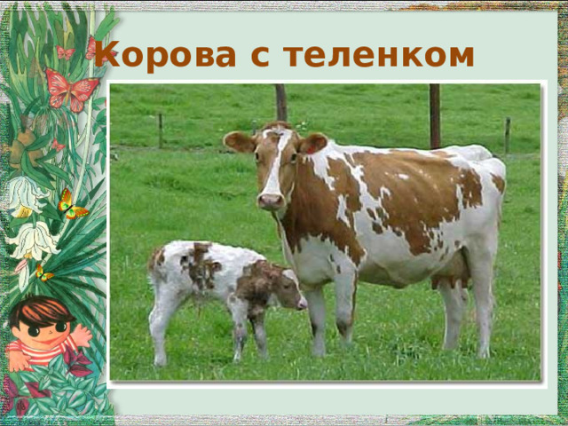 Корова с теленком 