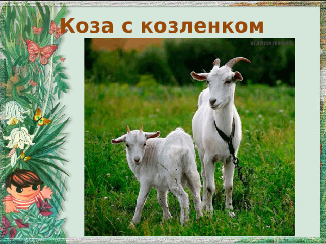 Коза с козленком 