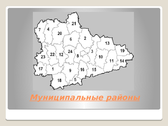 Муниципальные районы   