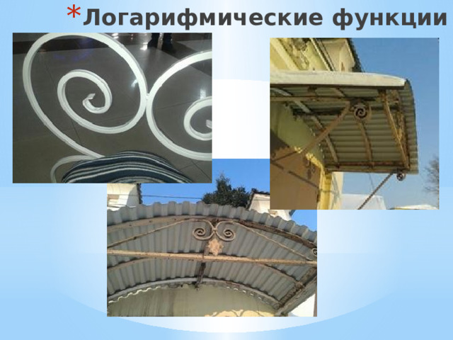 Логарифмические функции 
