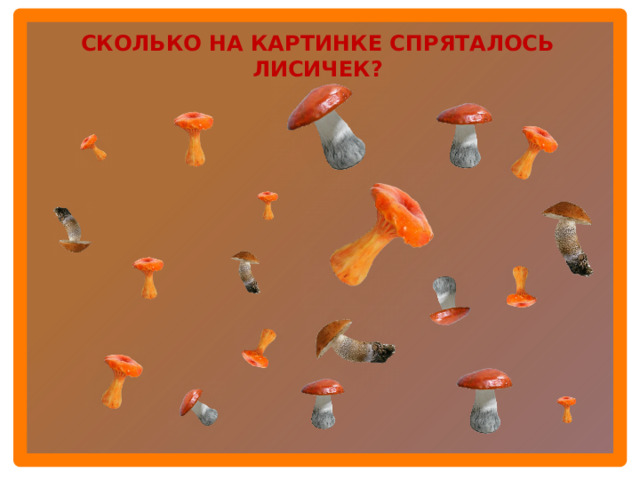 СКОЛЬКО НА КАРТИНКЕ СПРЯТАЛОСЬ ЛИСИЧЕК?  