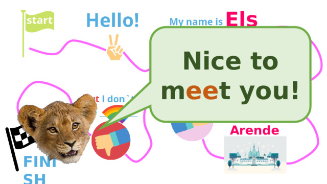 Elsa Nice to m ee t you! 24 Arendelle FINISH 