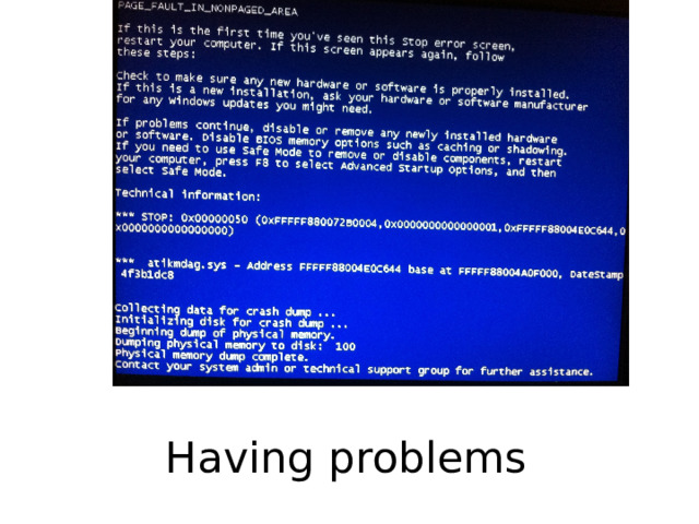 Having problems 