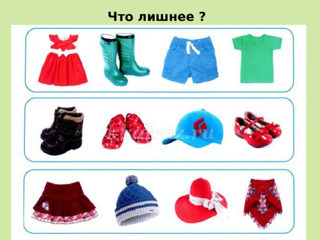 Что лишнее ? 
