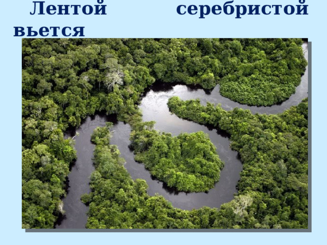 Лентой серебристой вьется 
