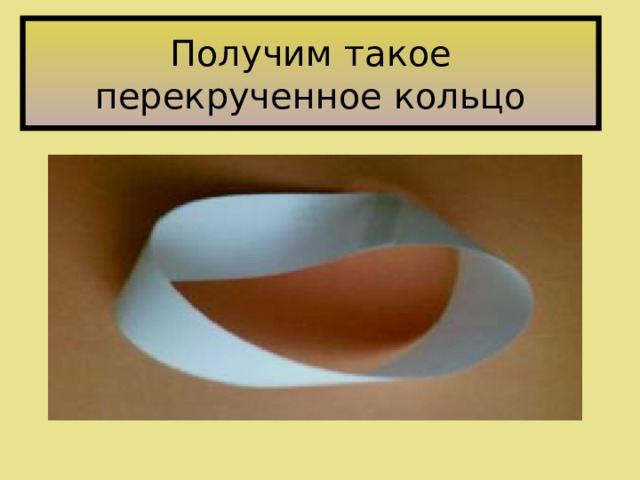  Получим такое перекрученное кольцо   