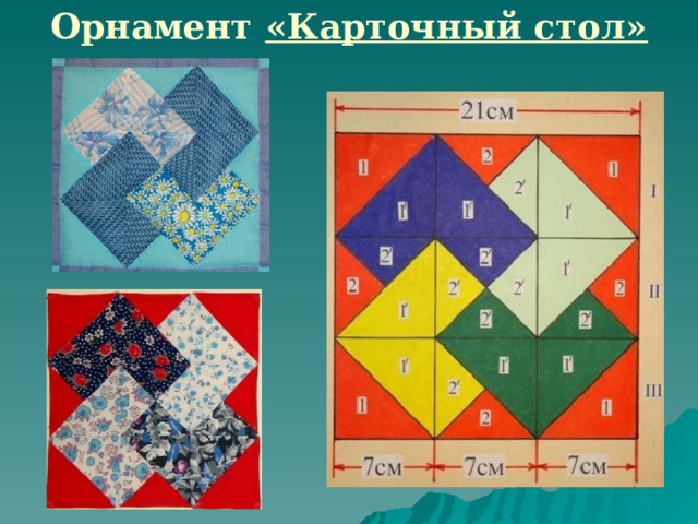 Орнамент «Карточный стол» 