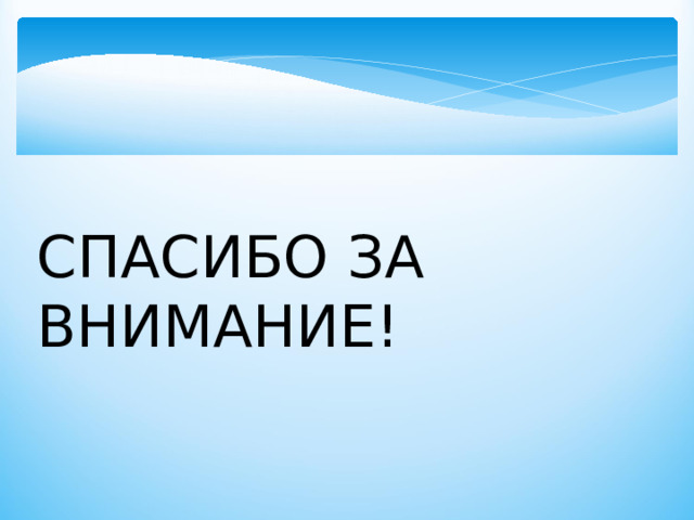 СПАСИБО ЗА ВНИМАНИЕ! 