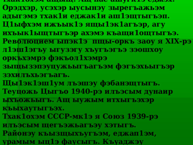  Теуцожь Цыгъу – апэрэ аыгэ тхак1охэм ащыщ. Ащ пае ашугк1э еджэх. Орэдхэр, усэхэр ыусынэу зырегъажьэм адыгэмэ тхак1и еджак1и аш1эщтыгъэп. Ц1ыфхэм ижъык1э ящы1эк1агъэр, агу ихъык1ыщтыгъэр ахэмэ къащи1ощтыгъэ.  Революцием ыпэк1э пщы-оркъ заоу я XIX -рэ л1эш1эгъу ыгузэгу хъугъэгъэ зэошхоу оркъхэмрэ фэкъол1хэмрэ зыщызэпэуцужьыгъагъэм фэгъэхьыгъэр зэхилъхьэгъагъ.  Щы1эк1эш1ум лъэшэу фэбанэщтыгъ.  Теуцожь Цыгъо 1940-рэ илъэсым дунаир ыхъожьыгъ. Ащ ыужым итхыгъэхэр къыхаутыгъэх.  Тхак1охэм СССР-мк1э я Союз 1939-рэ илъэсым щегъэжьагъэу хэтыгъ.  Районэу къызщыхъугъэм, еджап1эм, урамым ыц1э фаусыгъ. Къуаджэу Гъобэкъуае илитературнэ музей, къуаджэу Пэнэжьыкъуае исаугъэт къащызэ1уахыгъэх. 