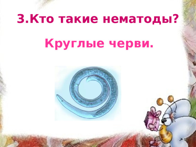 3.Кто такие нематоды? Круглые черви. 