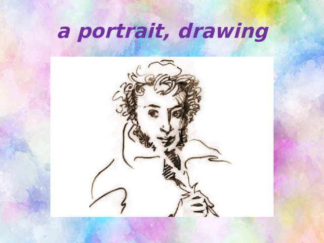 a portrait, drawing 