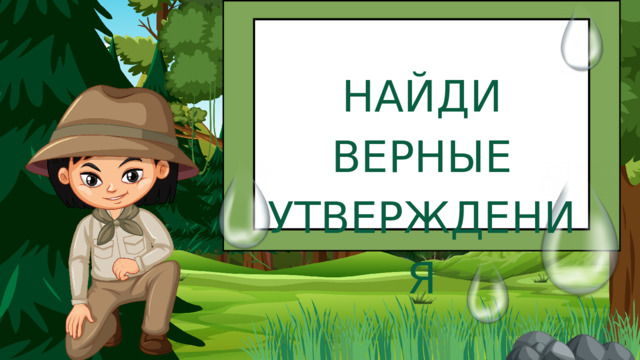 НАЙДИ ВЕРНЫЕ УТВЕРЖДЕНИЯ 
