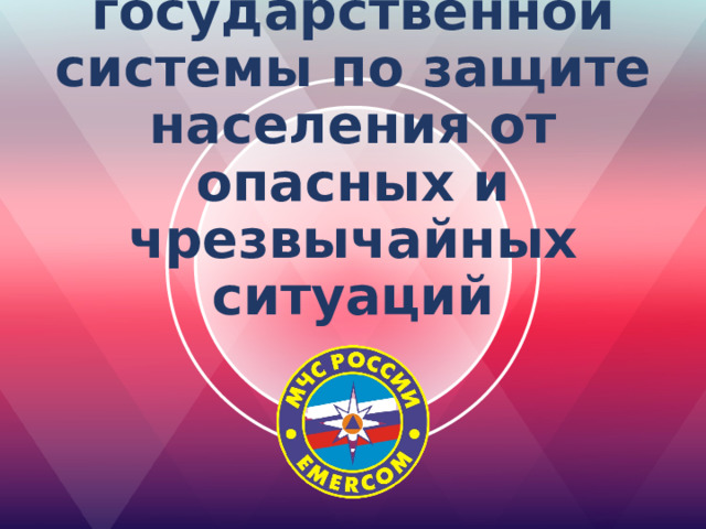Составляющие государственной системы по защите населения от опасных и чрезвычайных ситуаций 