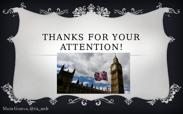 Thanks for your attention! 