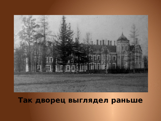 Так дворец выглядел раньше 