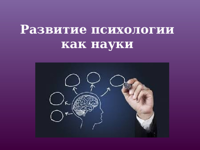 Развитие психологии как науки 