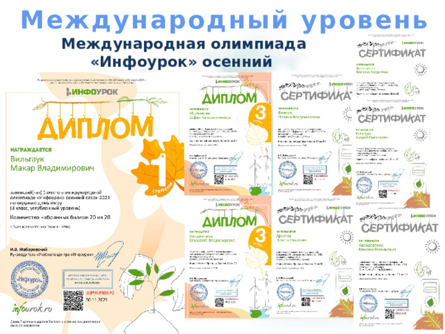 Международный уровень Международная олимпиада «Инфоурок» осенний сезон по окружающему миру ноябрь 2021 