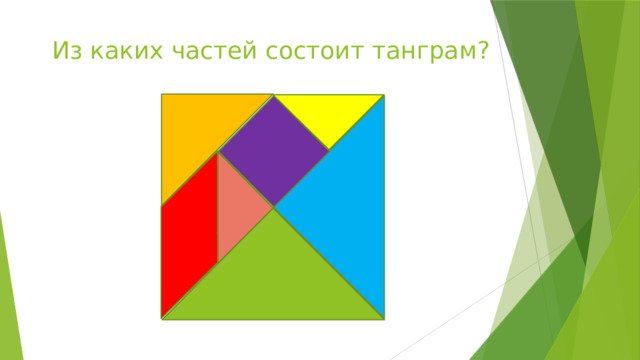 Из каких частей состоит танграм? 