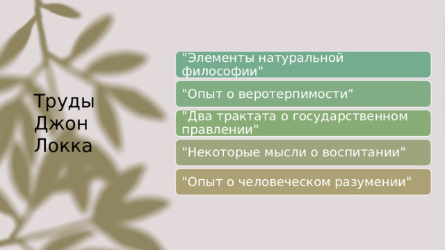 Труды Джон Локка 