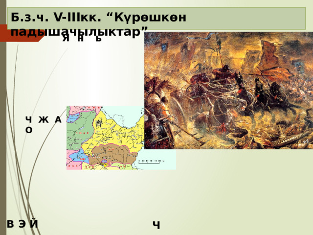 Б.з.ч. V-IIIкк. “Күрөшкөн падышачылыктар” Я н ь Ч Ж А О  В Э Й Ч у 