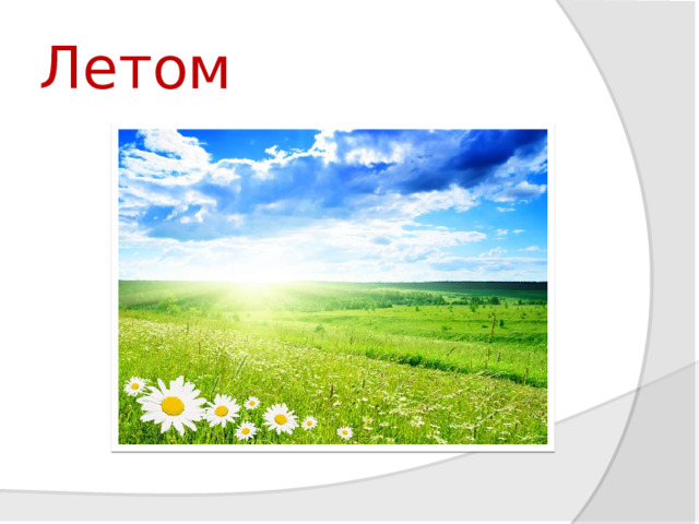 Летом 