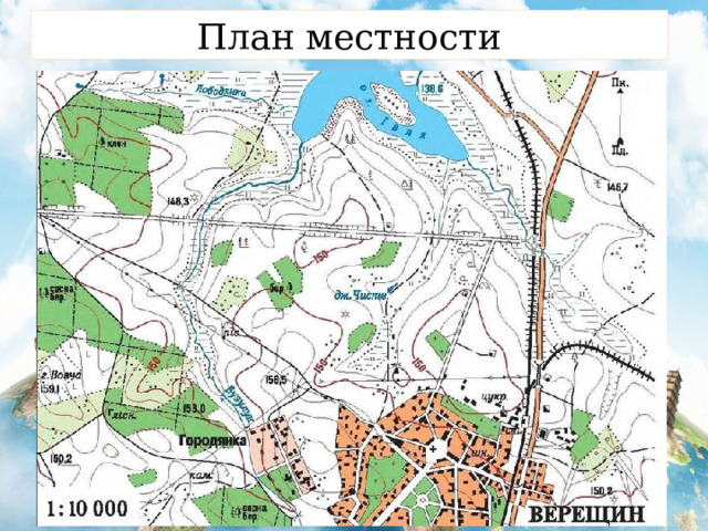 План местности 