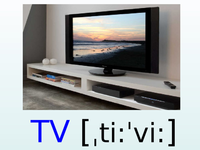 TV [ ˌti:ˈvi: ]  