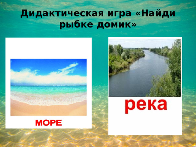 Дидактическая игра «Найди рыбке домик» 