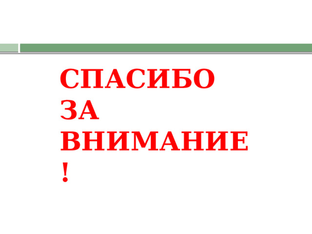 СПАСИБО ЗА ВНИМАНИЕ! 