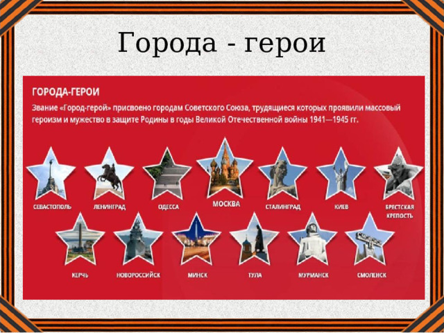 Города - герои 