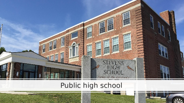 Public high school  