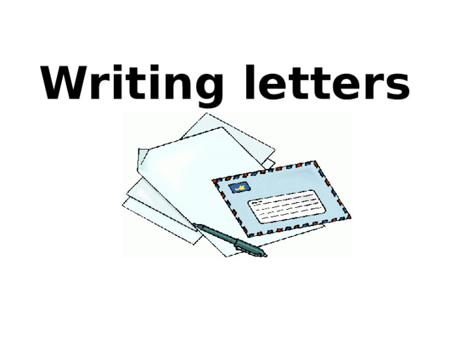Writing  letters 