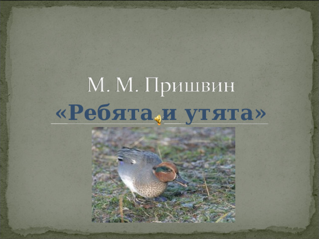 «Ребята и утята» 