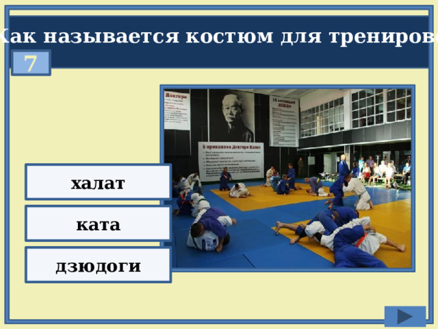 Как называется костюм для тренировок? 7 халат ката дзюдоги 