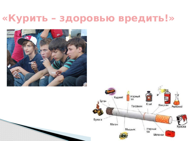 «Курить – здоровью вредить!» 