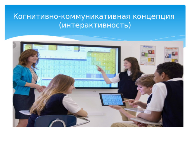 Когнитивно-коммуникативная концепция  (интерактивность) 