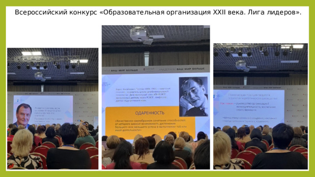 Всероссийский конкурс «Образовательная организация XXII века. Лига лидеров». 