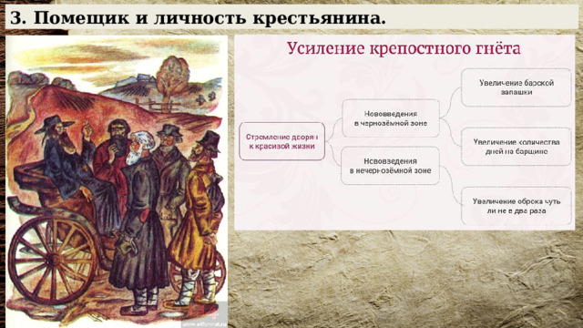 3. Помещик и личность крестьянина. 