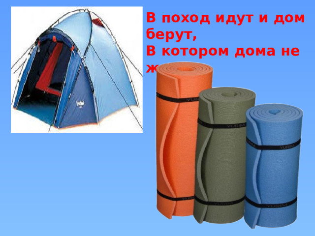 В поход идут и дом берут, В котором дома не живут. 
